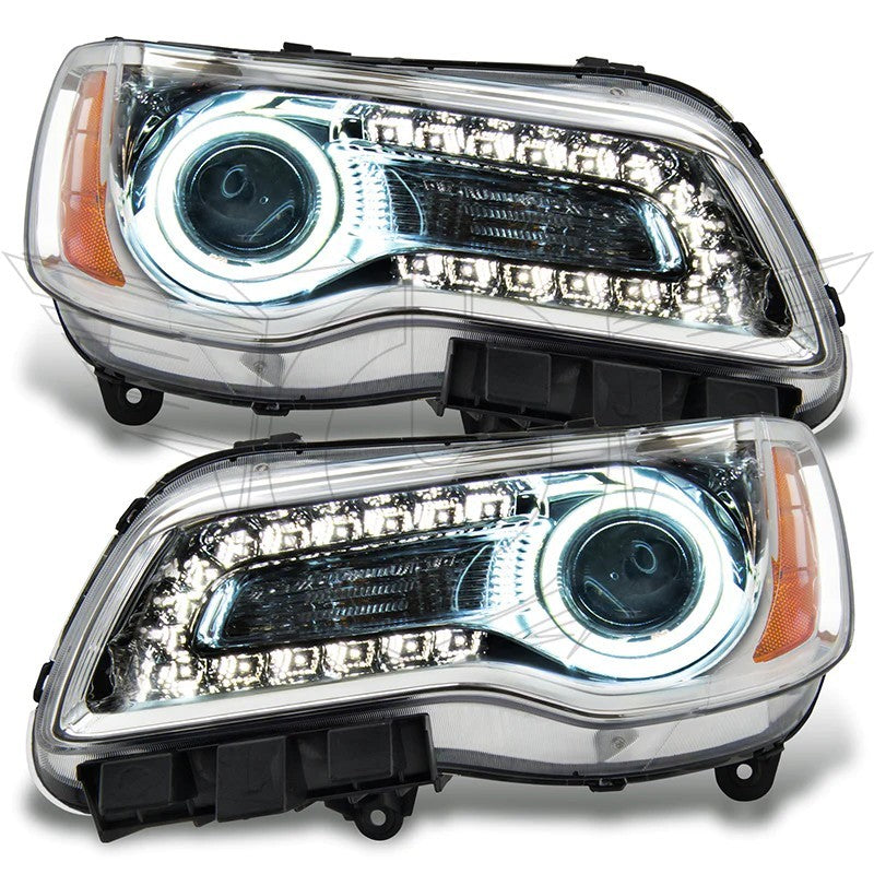 ORACLE Lighting Oracle 11-14 Chrysler 300C SMD HL - Chrome - NON HID - ColorSHIFT w/ BC1 Controller 7728-335