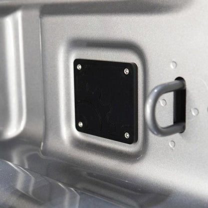 BuiltRight Industries 2020 Jeep Gladiator Bed Plug Plate Cover (Alum) - Black 110014 110014 User 1