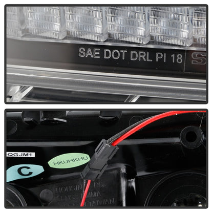 Spyder Jeep Wrangler 2018-2019 (Halogen Model Only) LED Front Bumper Lights - Seq. Signal - Black 5086785 5086785 Photo - Unmounted