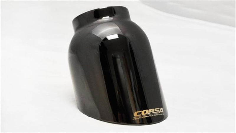 Corsa Performance 14-17 Chevy Silverado 5.3L V8 CC / SB 3in Single Side Exit Touring 14848BLK Photo - Unmounted