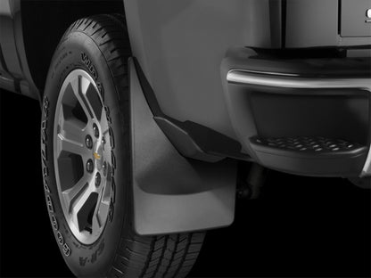 WeatherTech 19+ Dodge Ram w/o Factory Flares Rear No Drill Mudflaps - Black 120093 120093 Photo - Primary
