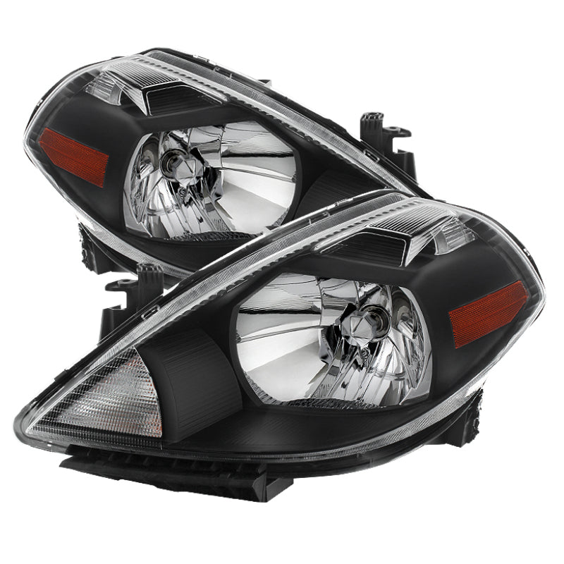 SPYDER Xtune Nissan Versa 07-12 Crystal Headlights Black HD-JH-NV07-AM-BK 9023613 9023613 Photo - Primary