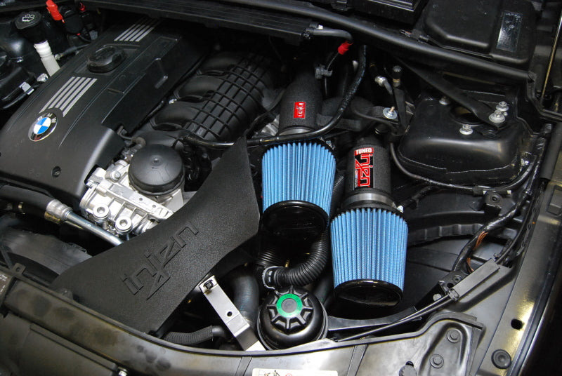 Injen Cold Air Intake Wrinkle Black - BMW 135i Base 2008-2010 SP1125WB Photo - Mounted