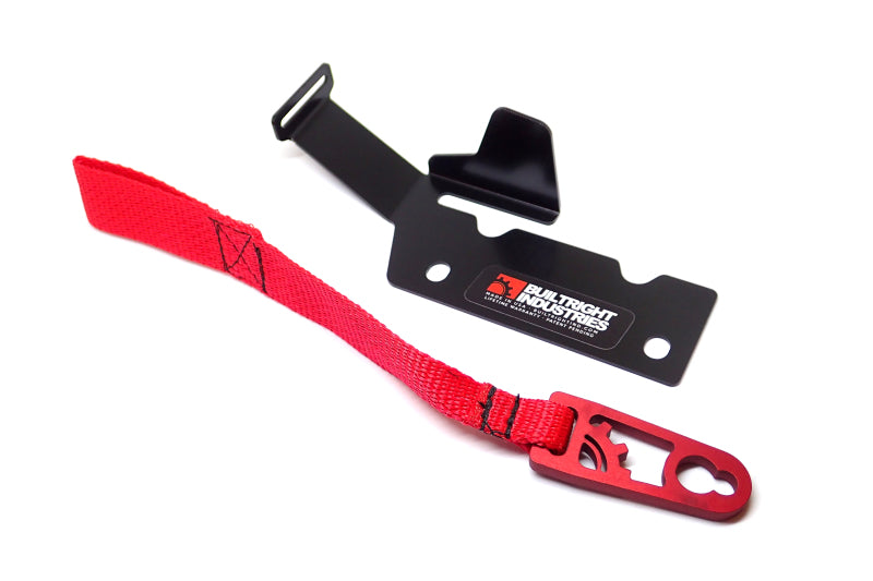 BuiltRight Industries 09-20 Ford F-150/Raptor (09-14 SuperCrew Only) Rear Seat Release - Red Strap 100113 100113 Photo - Primary