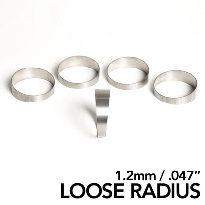 Ticon Industries 1.25in 45 Degree 2.2D/2.75in CLR LR 1.2mm/.047in Wall Titanium Pie Cuts - 5pk 109-03201-0004 109-03201-0004 Photo - Primary