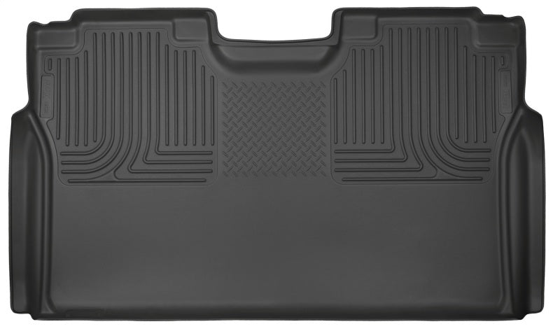 Husky Liners 15 Ford F-150 SuperCrew Cab WeatherBeater Black 2nd Seat Floor Liner 19371 Photo - Primary