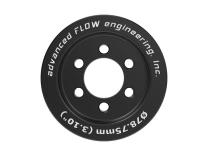aFe POWER Supercharger Power Pulley 3.10in Fits aFe Pulley Kits for Hellcat Supercharger 79-10006P 79-10006P Photo - Unmounted