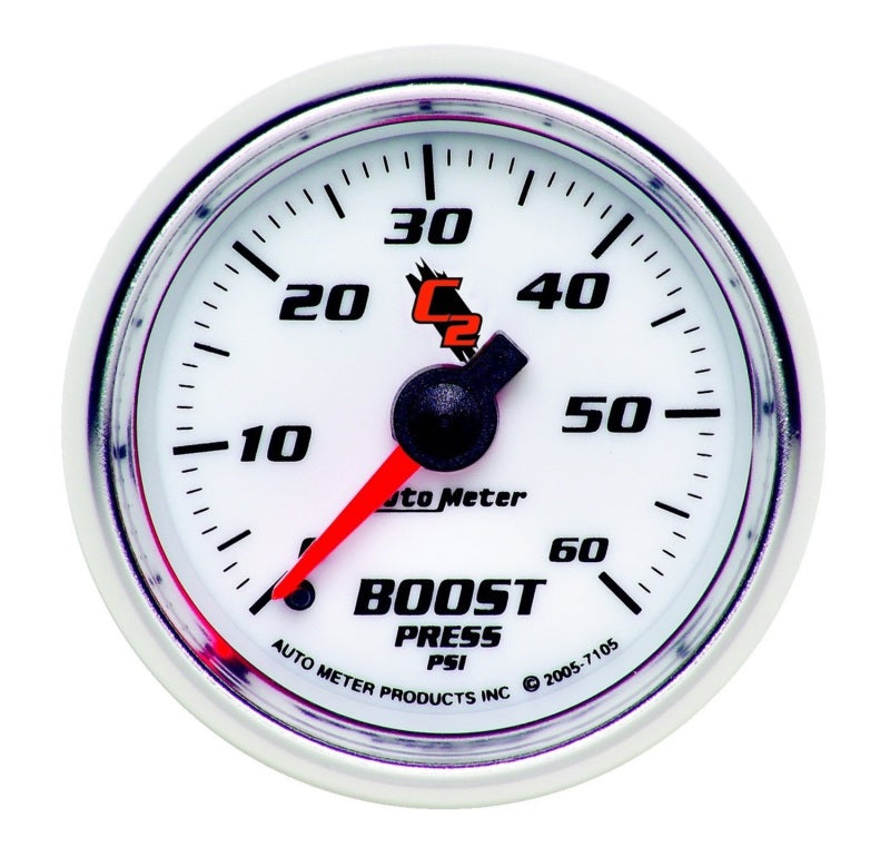 Autometer Gauge, Boost, 2 1/16", 60Psi, Mechanical, C2 7105 Photo - Primary