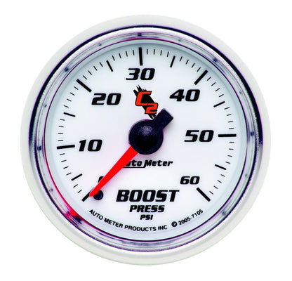 Autometer Gauge, Boost, 2 1/16", 60Psi, Mechanical, C2 7105 Photo - Primary