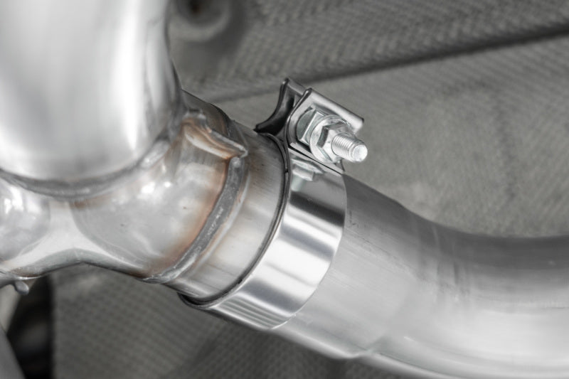 MBRP 17-21 BMW M240I 3.0L 3in Axle Back Dual Rear Exit w/ T304 SS Carbon Fiber Tips (Street Version) S45003CF S45003CF Photo - Close Up