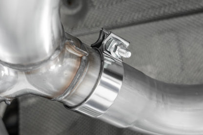 MBRP 17-21 BMW M240I 3.0L 3in Axle Back Dual Rear Exit w/ T304 SS Carbon Fiber Tips (Street Version) S45003CF S45003CF Photo - Close Up