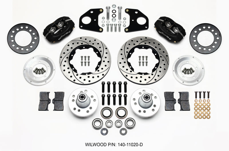 Wilwood FDL Front Kit, 11.00", Drilled, 62-72 CDP B & E Body-Drum 140-11020-D Photo - Primary