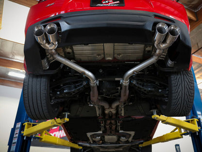 aFe POWER MACH Force-Xp 3in Axle-Back Exhaust 16-20 Chevy Camaro SS V8 6.2L w/o Mufflers - Polished 49-44119NM-P 49-44119NM-P Photo - Mounted