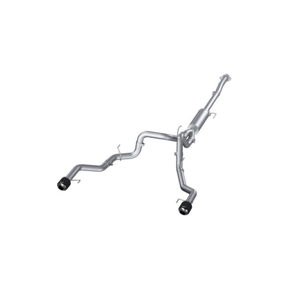 MBRP 22-23 Ford F150 T304 5in OD Carbon Fiber Tip Dual Rear Exit 3in Cat Back Exhaust S52683CF S52683CF Photo - Primary