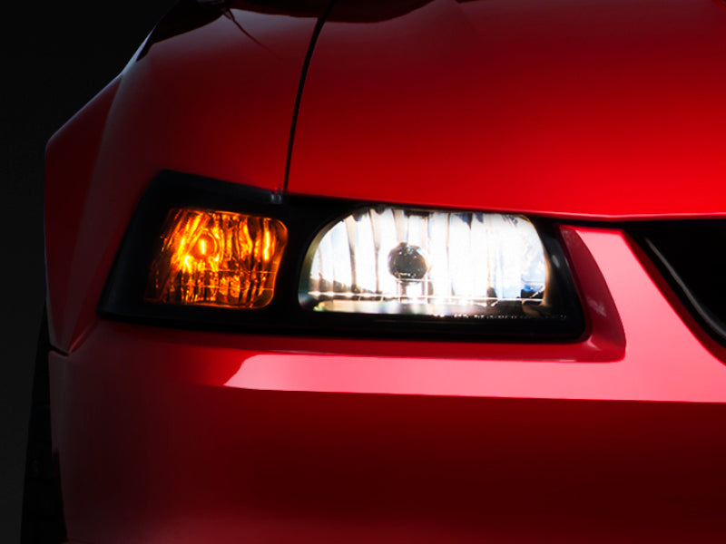 Raxiom 99-04 Ford Mustang Axial Series OE Style Headlights- Black Housing (Smoked Lens) 49110 49110 Photo - Primary