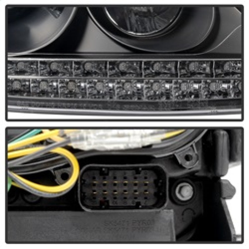 Spyder Porsche Cayenne 03-06 Projector Xenon/HID Model- DRL LED Blk PRO-YD-PCAY03-HID-DRL-BK 5080967 5080967 Photo - Unmounted