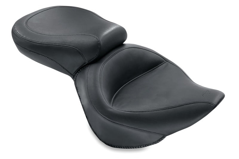 Mustang Motorcycle Mustang 06-17 Harley Softail Wide Tire (200mm) Wide Touring 1PC Seat - Black 76404 76404 Photo - Primary
