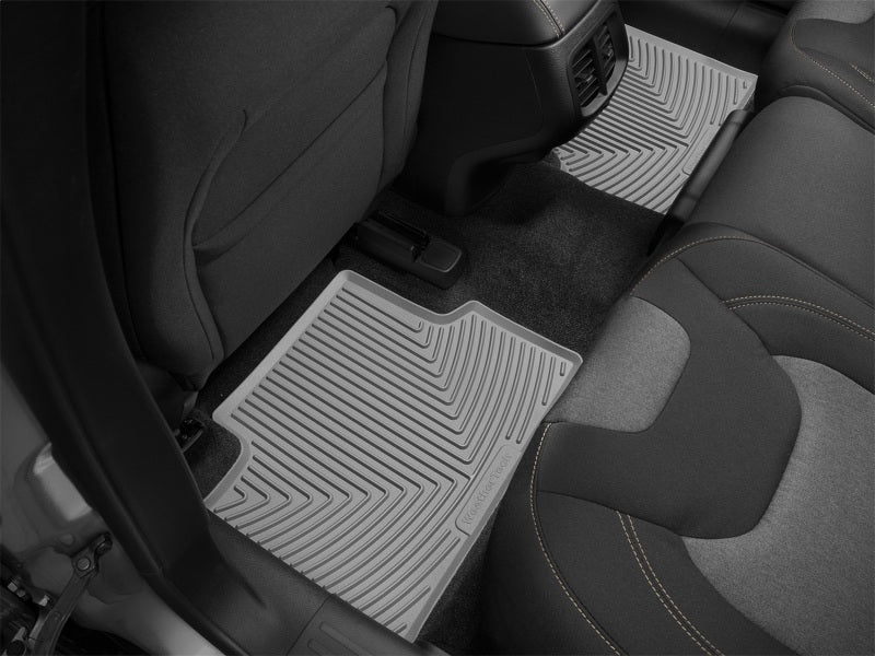 WeatherTech 14+ Jeep Cherokee Rear Rubber Mats - Grey W317GR W317GR Photo - Mounted