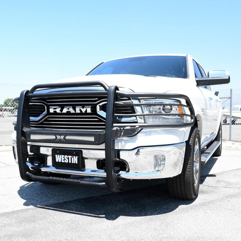 Westin 19-21 Ram 1500 Classic (Excl Rebel) Sportsman X Grille Guard - Textured Black 40-33545 40-33545 Photo - Mounted