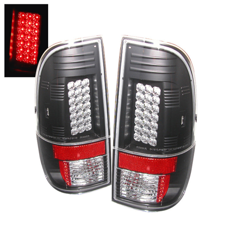 Spyder Ford Super Duty 08-15 LED Tail Lights Black ALT-YD-FS07-LED-BK 5003898 5003898 Photo - Primary