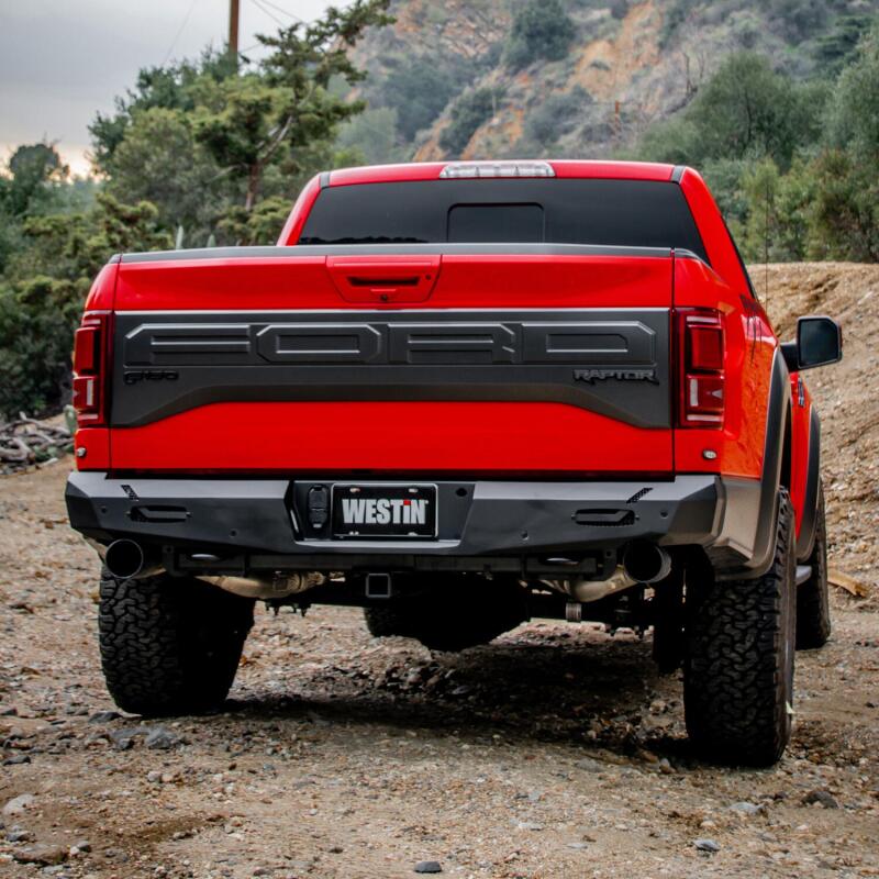 Westin 17-20 Ford F-150 Raptor Pro-Series Rear Bumper - Textured Black 58-421145 58-421145 Photo - Mounted