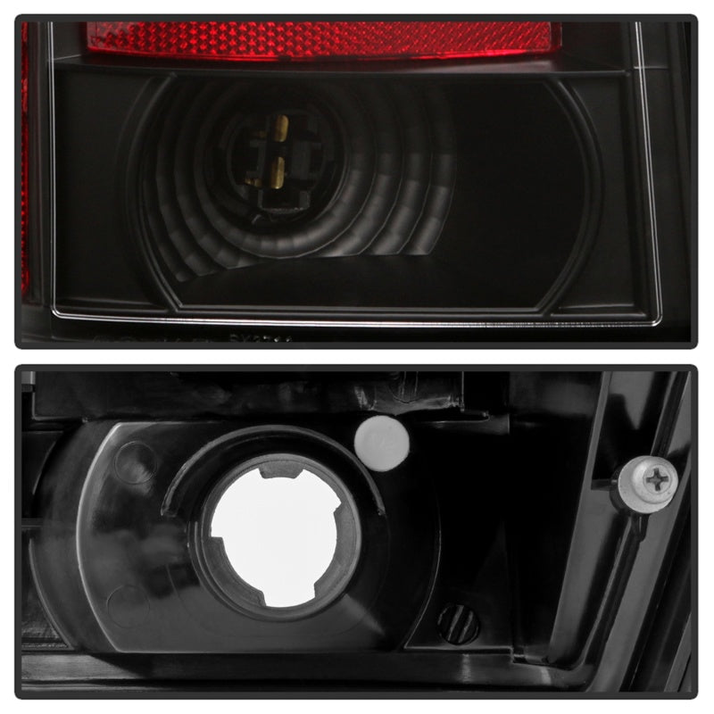 Spyder 07-10 Jeep Grand Cherokee Light Bar LED Tail Lights - Black ALT-YD-JGC07V2-LB-BK 5086655 5086655 Photo - Unmounted