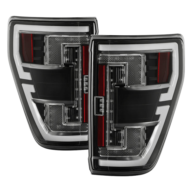SPYDER 21-23 Ford F150 (Halogen w/ Blind Spot) Full LED Tail Lights - Black (ALT-YD-FF15021HALBS-BK) 5088789 5088789 Photo - Primary
