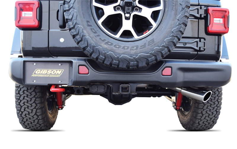 Gibson 18-  Jeep JL 3.6L Cat Back Exhaust Stainless GIB617308 617308 Illustration Guide
