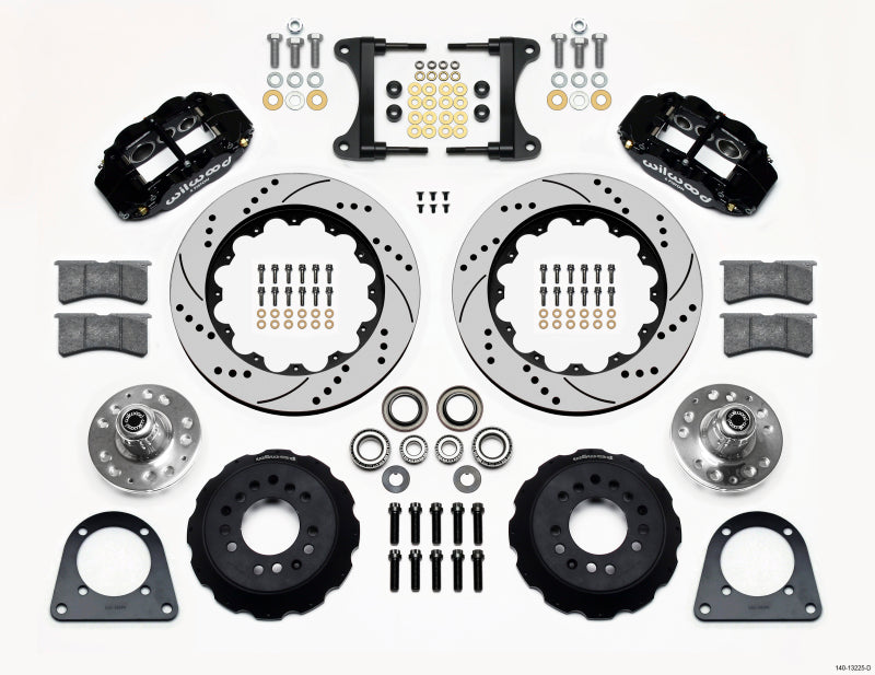 Wilwood Narrow Superlite 6R Front Hub Kit 14.00in Drilled TCI-IFS 71-78 (Pinto Based) 140-13225-D 140-13225-D Photo - Primary