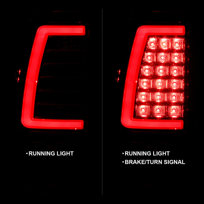 ANZO 2003-2006 Chevy Silverado 1500 LED Taillights Plank Style Chrome With Red/Clear Lens 311335 311335 Photo - Unmounted