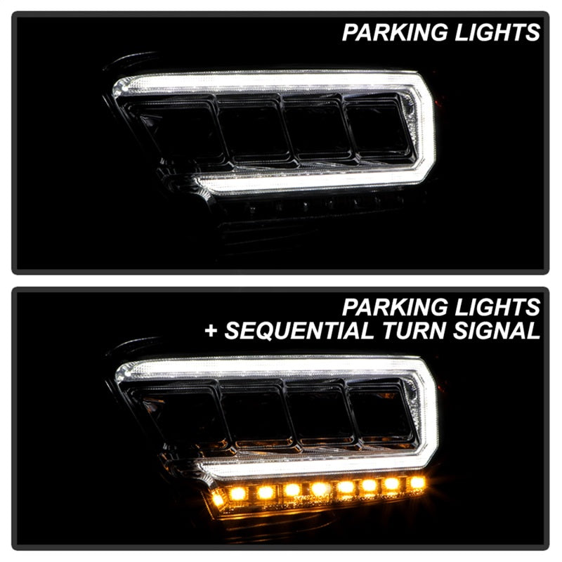 Spyder 16-20 Toyota Tacoma Halogen Model Only High-Power LED Headlights - Chrome PRO-YD-TT16HALAP-C 5088369 5088369 Photo - Unmounted