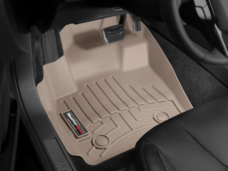 WeatherTech WT FloorLiner - Front - Tan Floor Mats Floor Mats - Rubber main image