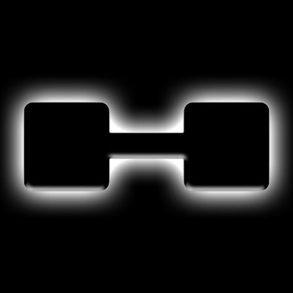 ORACLE Lighting Universal Illuminated LED Letter Badges - Matte Black Surface Finish - H 3141-H-001 3141-H-001 Photo - Primary