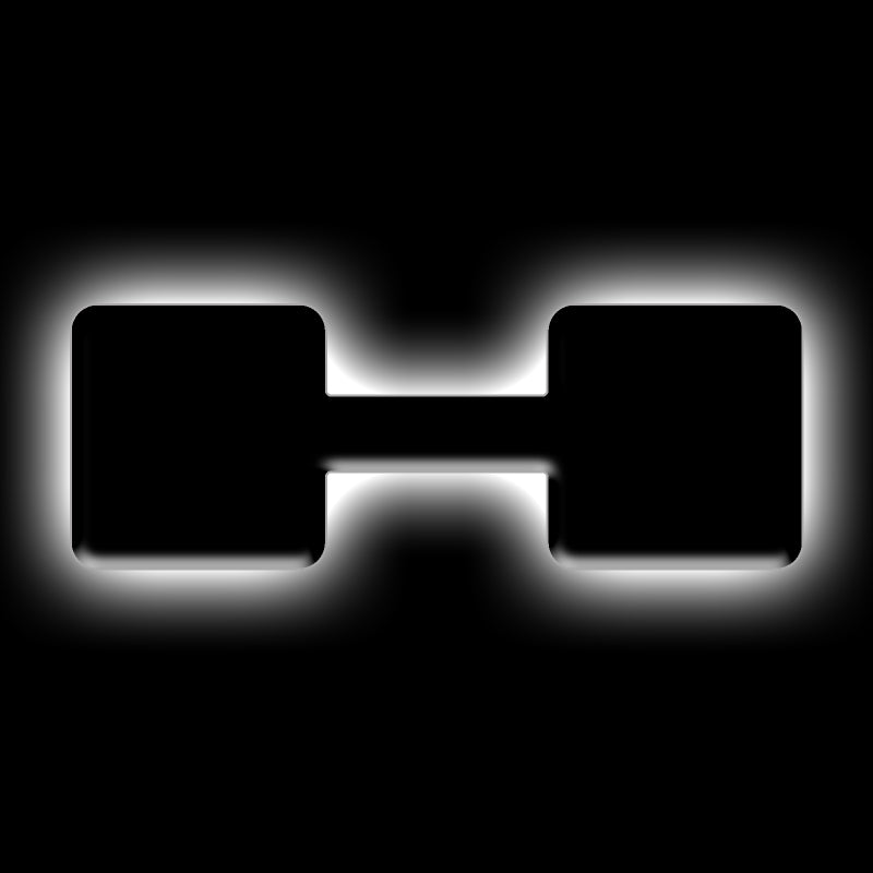 ORACLE Lighting Universal Illuminated LED Letter Badges - Matte Black Surface Finish - H 3141-H-001 3141-H-001 Photo - Primary