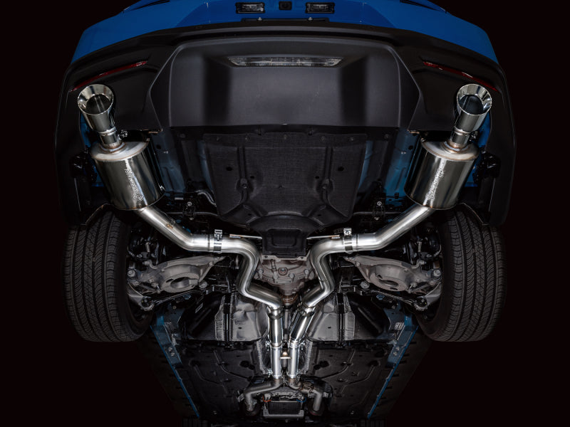 AWE Tuning AWE 2024 Ford Mustang GT Fastback S650 RWD Touring Catback Exhaust w/ Dual Chrome Silver Tips 3015-32650 3015-32650 Photo - Mounted