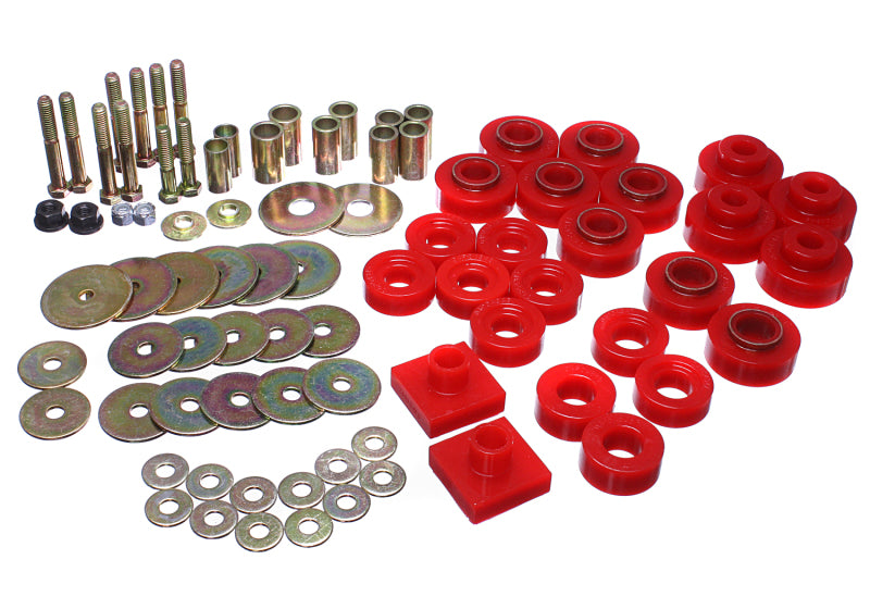 Energy Suspension 1968-72 Oldsmobile Cutlass Body Mount Set Red 3.4161R Photo - Primary
