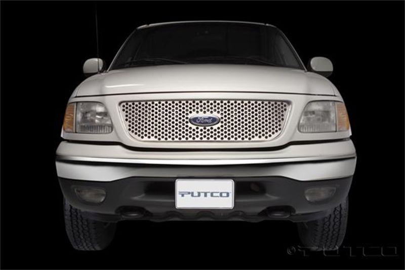 Putco 97-98 Ford F-150 (Honeycomb Grille) Punch Stainless Steel Grilles 84130 84130 Photo - Primary