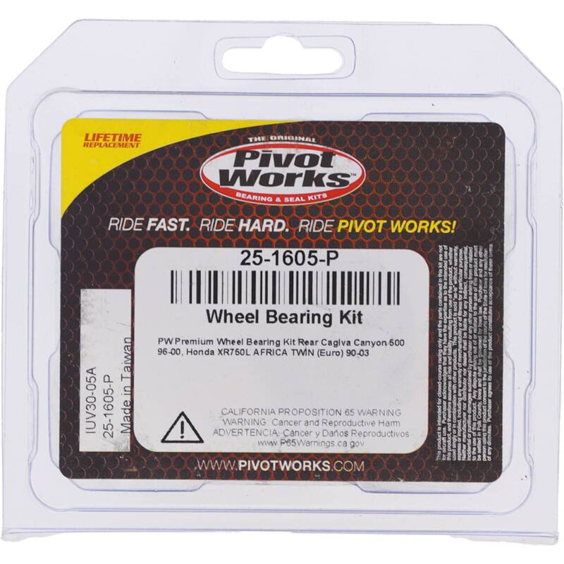 Pivot Works Cagiva, Honda Wheel Bearing Kit Premium Bearings 25-1605-P 25-1605-P Photo - Primary