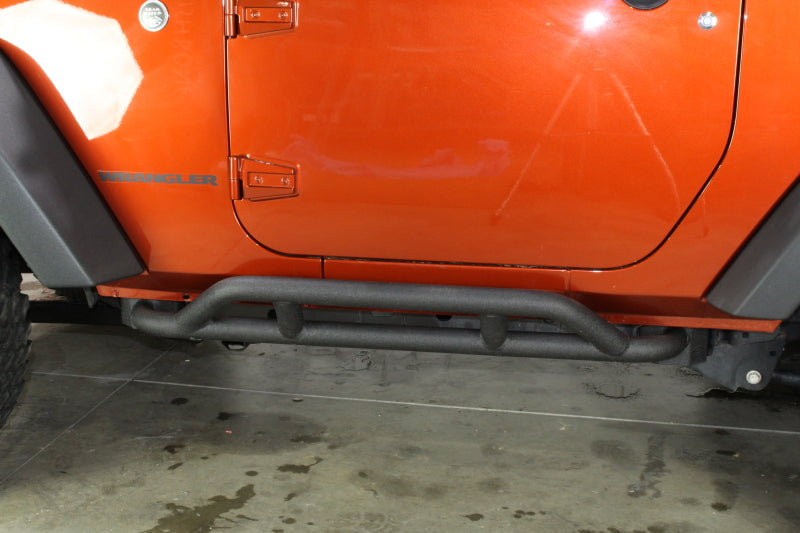 Fishbone Offroad 07-18 Jeep JK 2 Door Wrangler JK Steel Rock Sliders - Blk Textured Powdercoat FB23008 FB23008 Photo - out of package