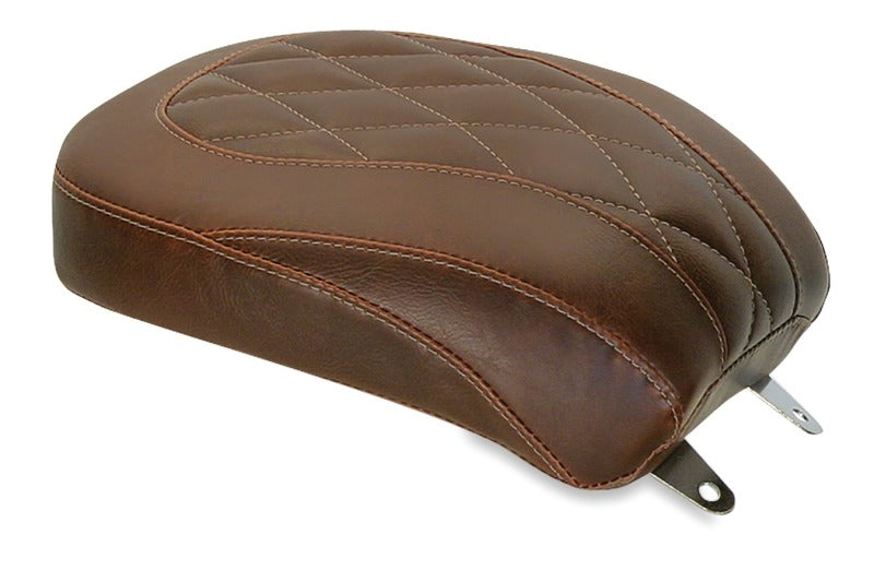 Mustang Motorcycle Mustang 84-06 Harley Standard Rear Tire Wide Tripper Passenger Seat Diam Stitch - Distressed Brown 76807 76807 Photo - Primary