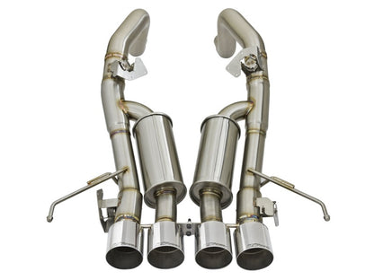 aFe MACHForce XP 3in-2 1/2in Axle Back 304SS Exhaust w/ Polished Tips 14-17 Chevy Corvette V8-6.2L 49-34056-P 49-34056-P Photo - Unmounted