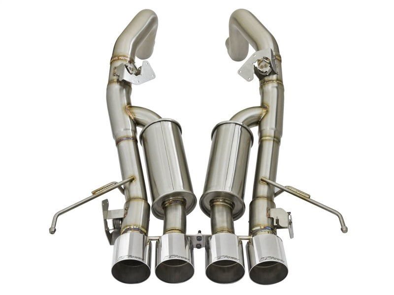aFe MACHForce XP 3in-2 1/2in Axle Back 304SS Exhaust w/ Polished Tips 14-17 Chevy Corvette V8-6.2L 49-34056-P 49-34056-P Photo - Unmounted