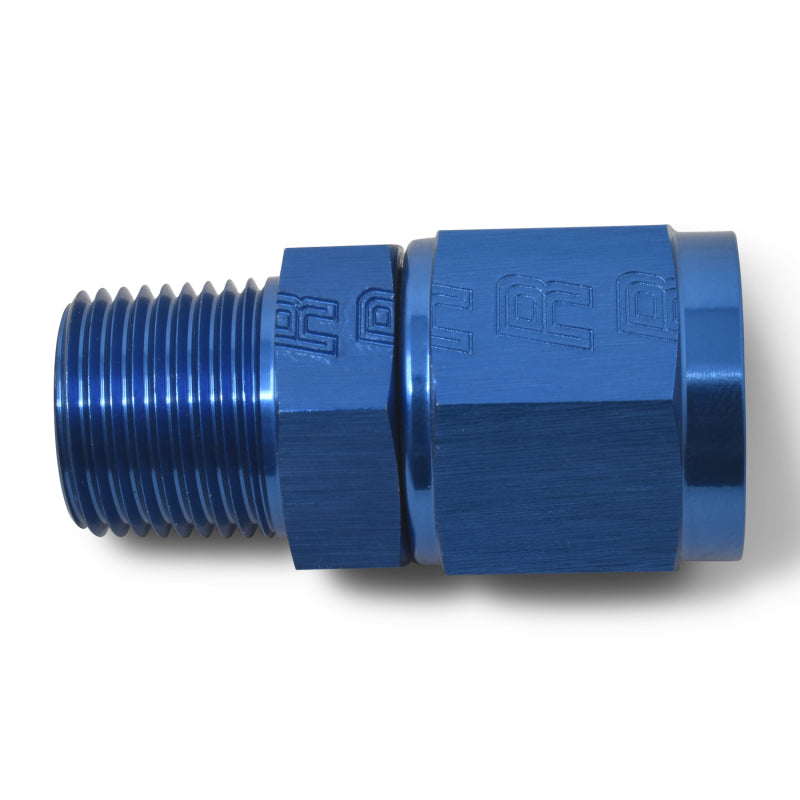 Russell AN Female To Male NPT - Blue 614210 Photo - out of package