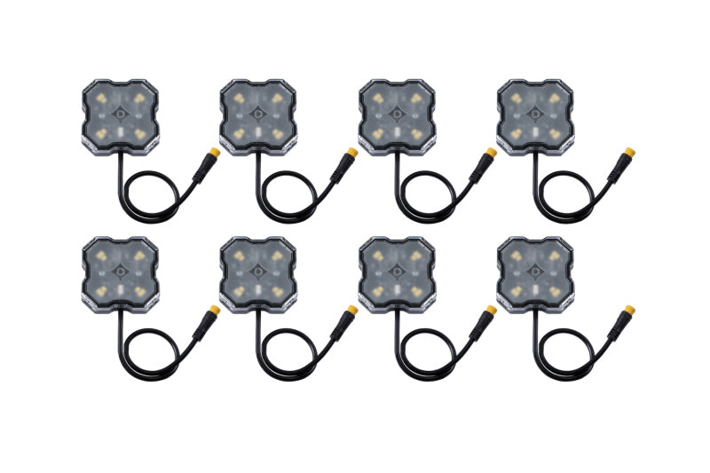 Diode Dynamics Stage Series SXS Rock Light Installer Kit - RGBW M8 w/Controller (8-pack) DD7753C DD7753C User 1
