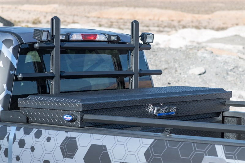 Dee Zee Deezee 17-23 Ford SuperDuty Cargo Management Cab Rack - Txt Blk DZ95253TB DZ95253TB Photo - Mounted