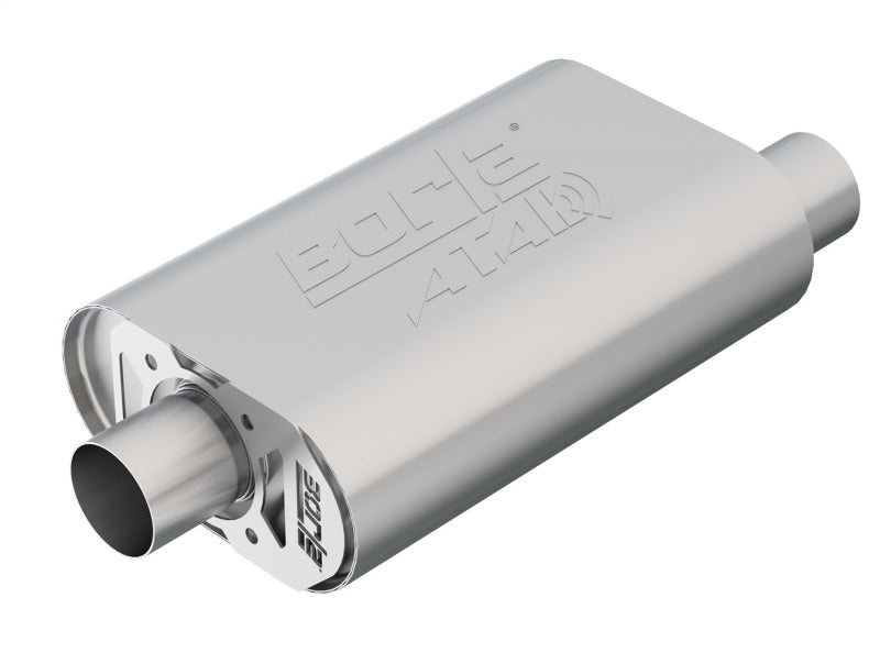 Borla CrateMuffler SBC Stock Output 283/327/350 V8 2.5in Offset/Center 14inx4.35inx9in Oval Muffler 400826 400826 Photo - Primary