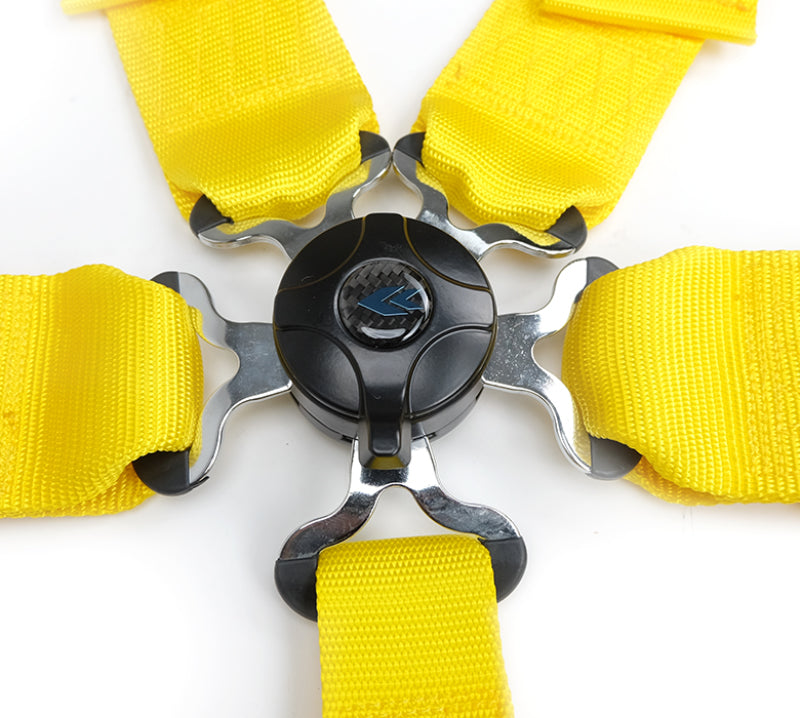 NRG 5PT 3in. Seat Belt Harness / Cam Lock - Yellow SBH-B6PCYL SBH-B6PCYL Photo - Primary