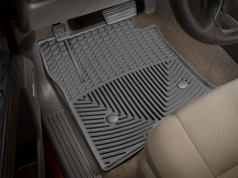 WeatherTech 14+ Chevrolet Silverado Front Rubber Mats - Black W309 Photo - Mounted