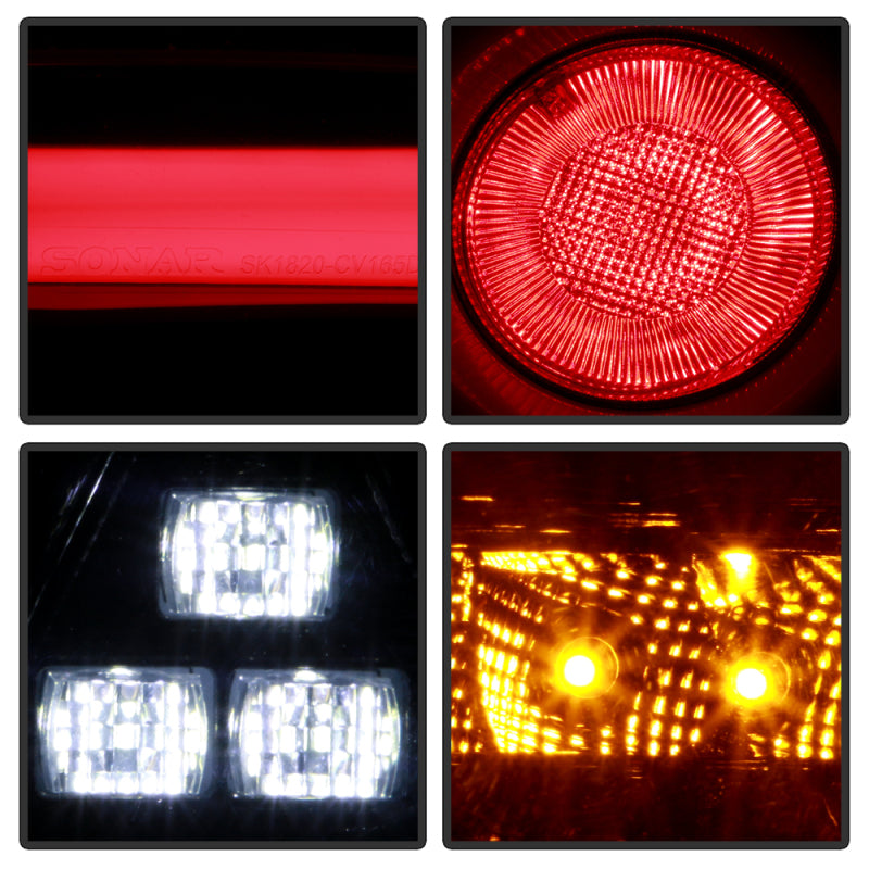 SPYDER 16-19 Honda Civic 5 Door Hatchback Light Bar LED Tail Lights - Black Chrome(ALT-YD-HC16HB-BC) 5088819 5088819 User 6