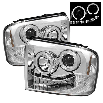 Spyder Ford F250/350/450 Super Duty 05-07 Projector Headlights LED Halo- LED Chrm PRO-YD-FS05-HL-C 5010551 5010551 Photo - Primary